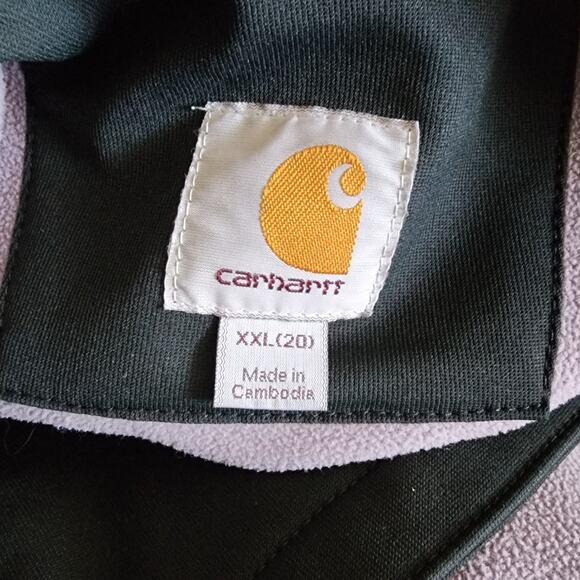 Carhartt Women's Black Purple Crowley Soft Shell Jacket Plus Size XXL 20 - Picture 7 of 9